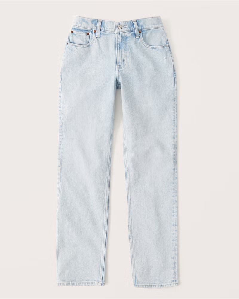 Curve Love Low Rise 90s Straight Jean | Abercrombie & Fitch (US)