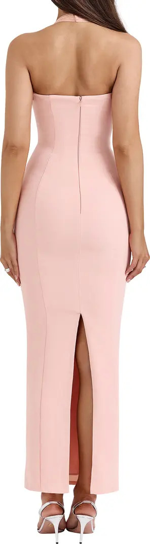 HOUSE OF CB Gianina Halter Column Gown | Nordstrom | Nordstrom