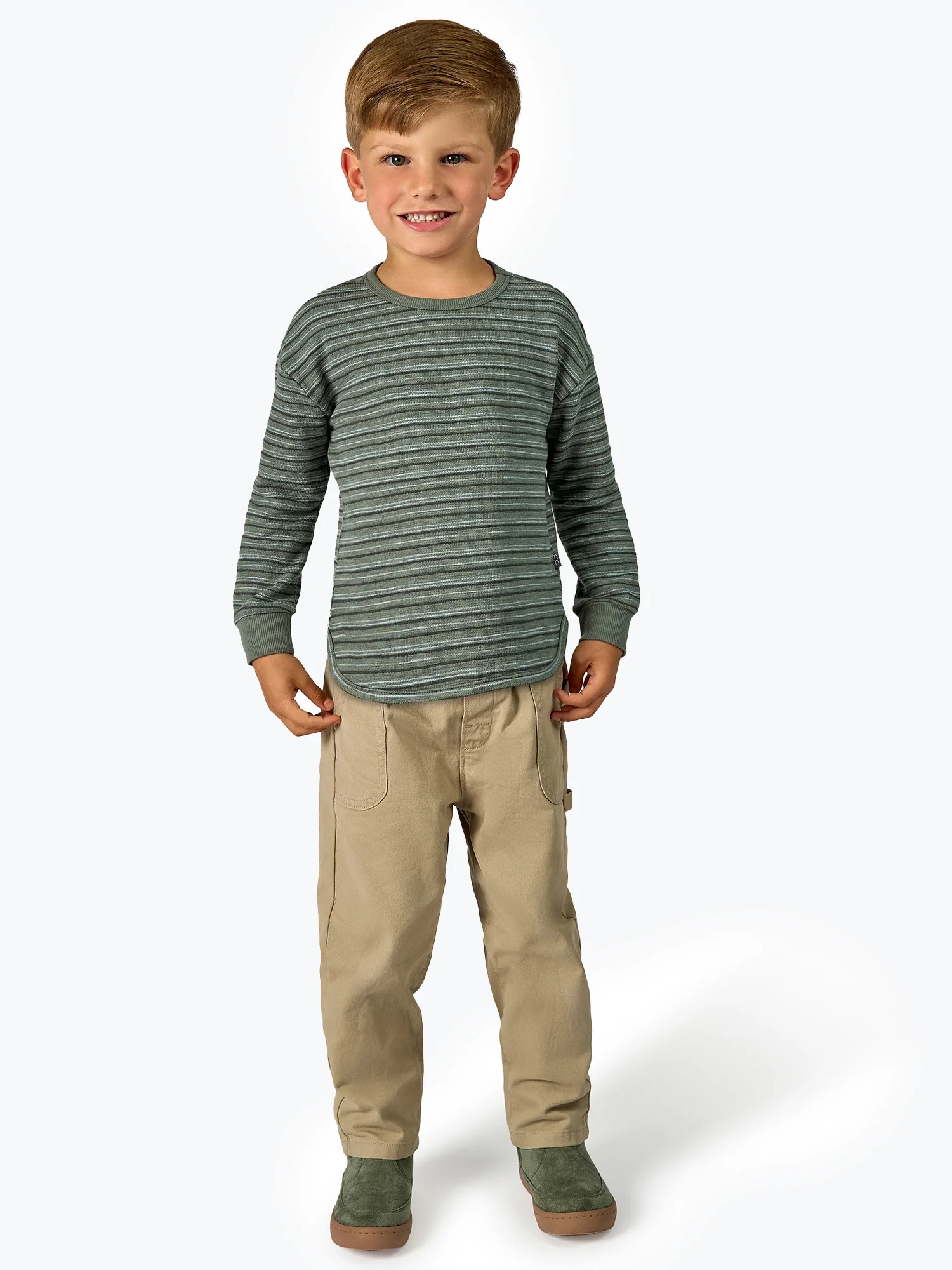 Modern Moments by Gerber Toddler Boy Long Sleeve Top and Pant Set, Sizes 12M-5T | Walmart (US)