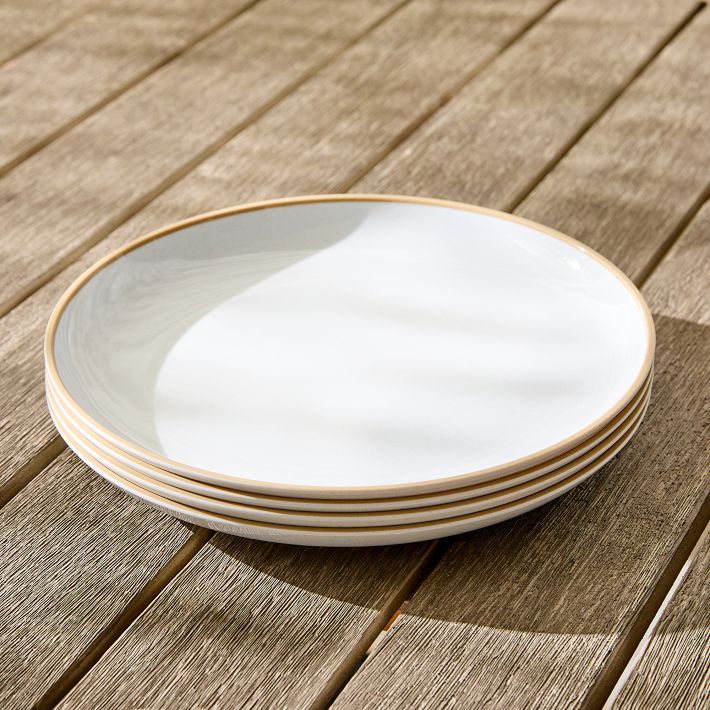 Mill Melamine Outdoor Dinner Plate Sets | West Elm (US)