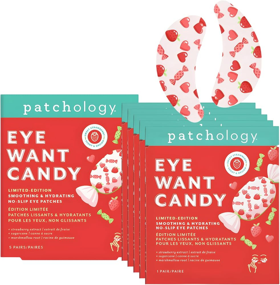 Patchology Eye Want Candy Under Eye Patches for Puffy Eyes, Dark Circles & Wrinkles – Hydrating... | Amazon (US)