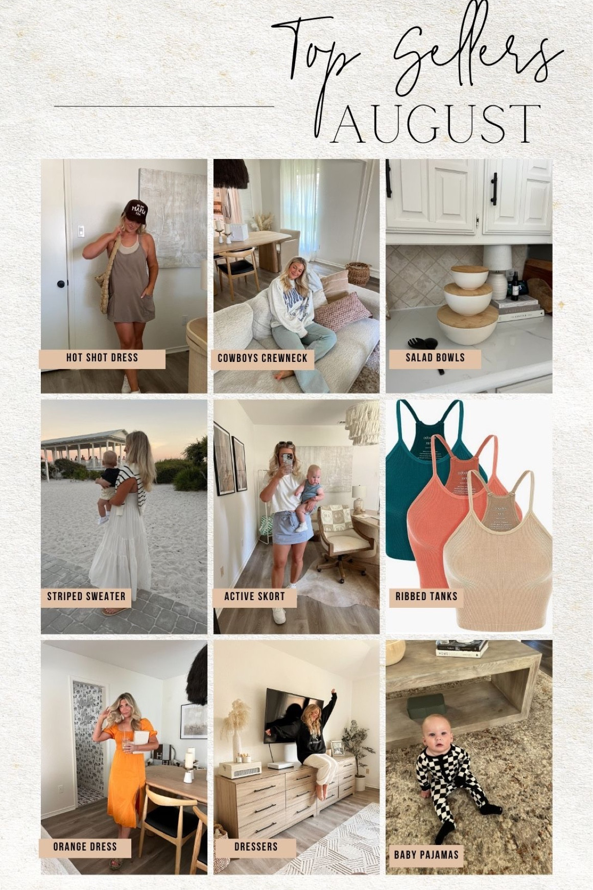 August top sellers!🤍🫶 what y’all loved! 

#LTKstyletip