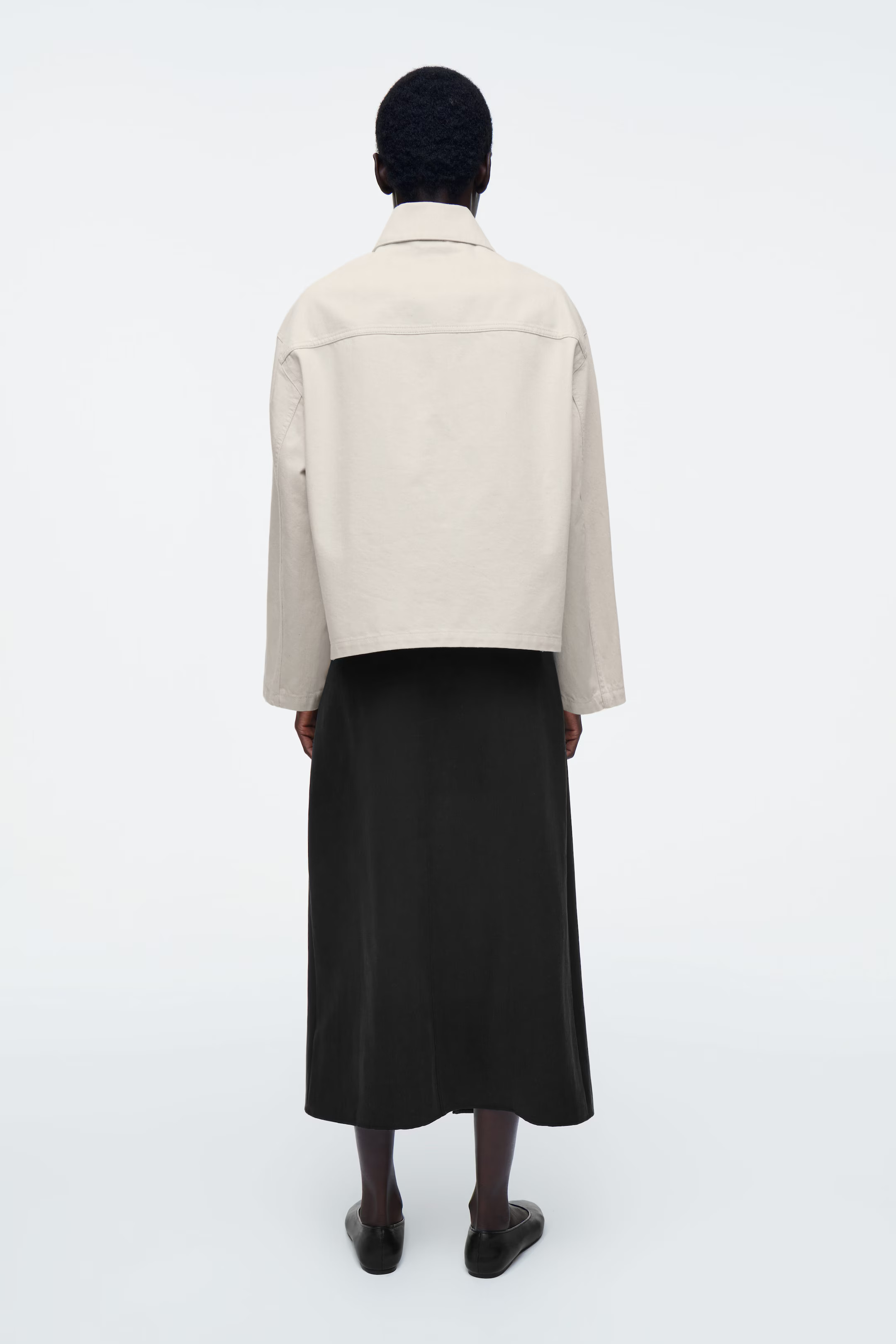 BOXY DENIM JACKET - ECRU | COS | COS UK