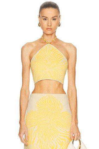 Alexis Gala Top in Yellow | FWRD 