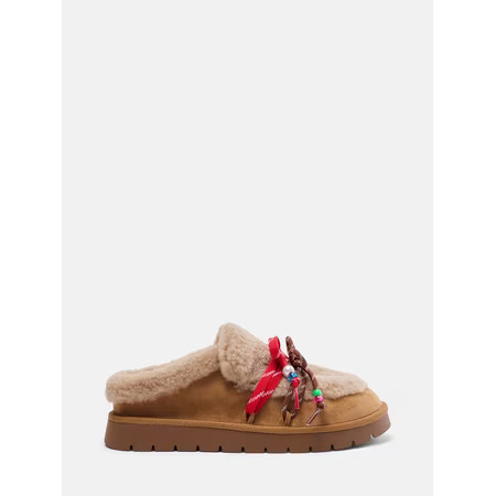 No Boundaries Women's Faux Fur Mules | Walmart (US)