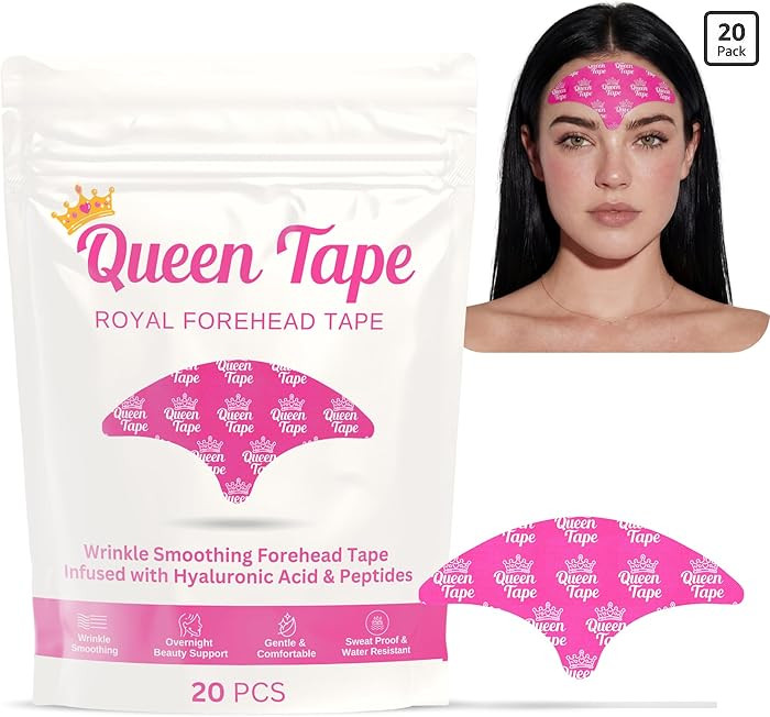 Queen Royal Forehead Tape - Wrinkle Smoothing Forehead Tape Skincare Infused Hyaluronic Acid & Pe... | Amazon (US)