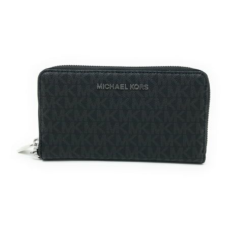 Michael Kors Jet Set Item Large Flat Multifunction Phone Wristlet Case, Black | Walmart (US)