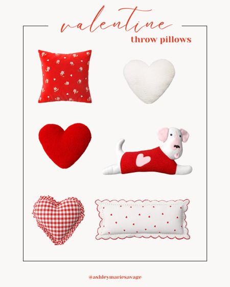 Valentine, throw pillows, heart, dog, gingham, lumbar pillow, Valentine’s Day decor 

#LTKfindsunder50 #LTKSeasonal #LTKhome