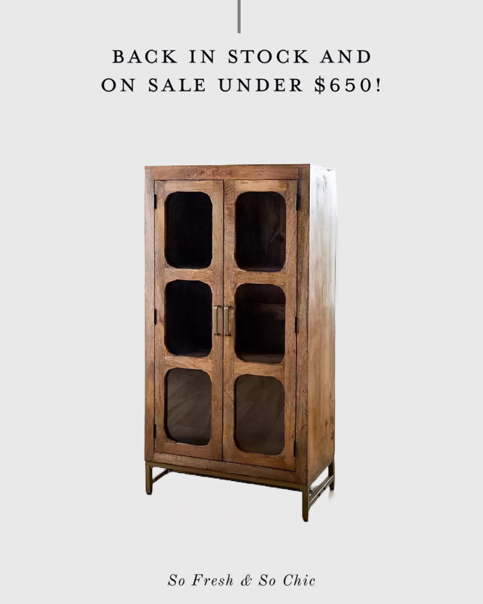 Wood & Cane Storage Cabinet - … curated on LTK