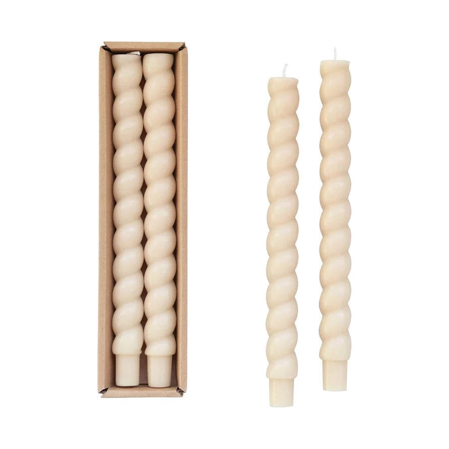 Twisted Taper Candles | Biscuit Home