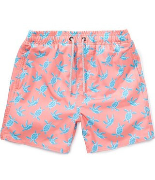 Big Boys Turtle Print Swim Trunks | Dillard's