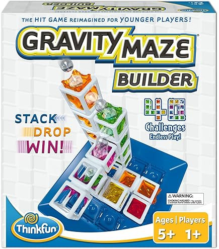 ThinkFun Gravity Maze - Falling Marble Logic Game - Challenging STEM Toy for Kids 8-12 - Gravity ... | Amazon (US)