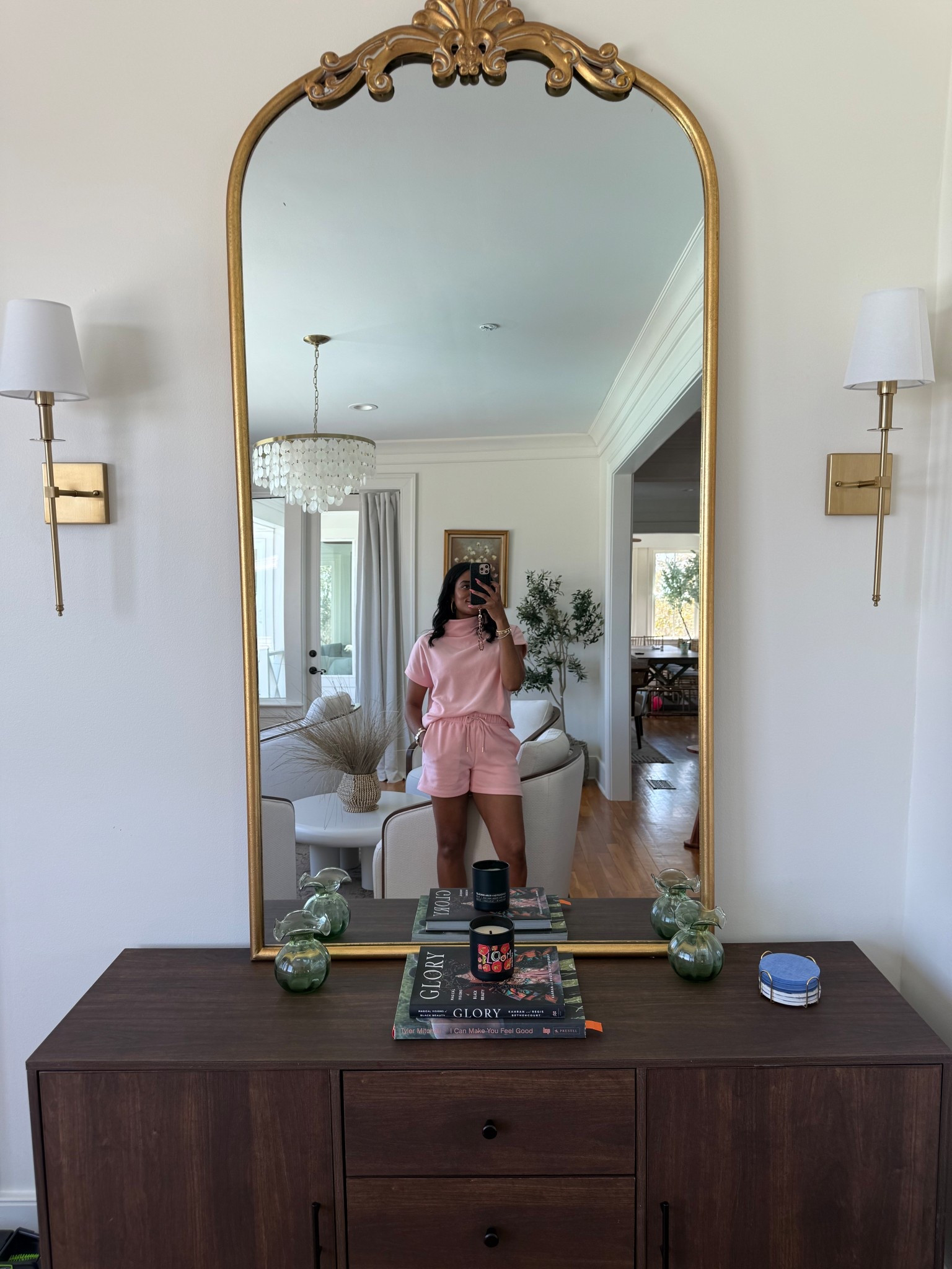 Home styling, coastal decor, sideboard styling, interior 