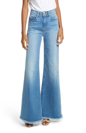 Women's Frame Le Palazzo High Waist Raw Edge Jeans | Nordstrom