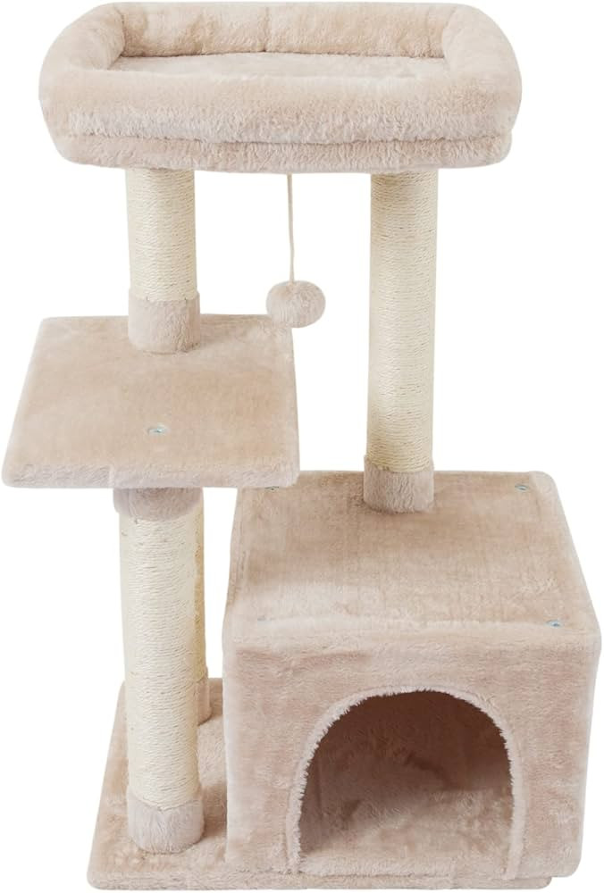 FISH&NAP Cute Cat Tree Kitten Cat Tower for Indoor Cat Condo Sisal Scratching Posts with Jump Pla... | Amazon (US)