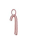 Paracord Red/White Candy Cane Ornament | Amazon (US)
