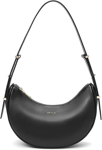 Keyli Small Shoulder Bag for Women Vegan Leather Crossbody Bags Adjust Handbags Purses with 2 Sho... | Amazon (US)
