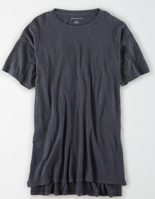 AE Crew Neck Tunic T-Shirt | American Eagle Outfitters (US & CA)