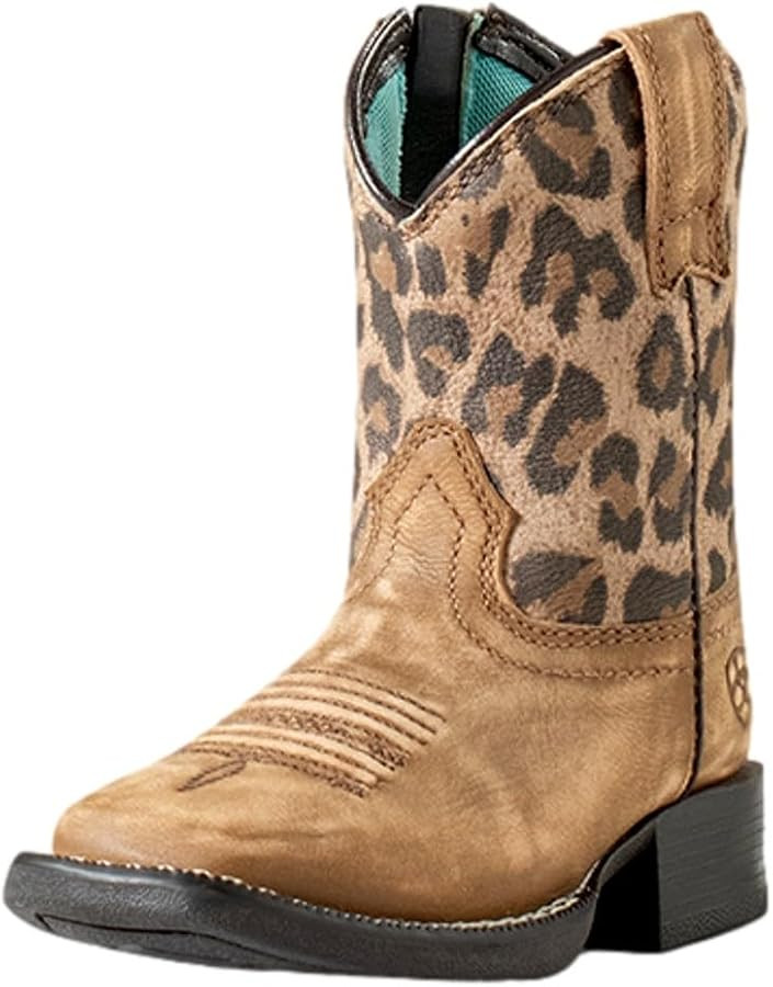 ARIAT Rambler Boy's Lil' Stompers Boots - Brown Genuine Leather Toddler Boots with 4LR TPR Outsol... | Amazon (US)