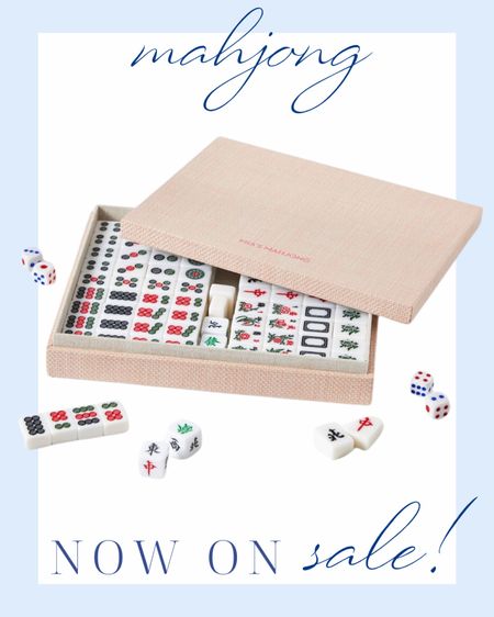 mahjong on sale! | this is the new IT game that everyone’s playing, can even personalize it too! games | sale finds | pink | Chinese mahjong game | 

#LTKFamily #LTKHome #LTKParties