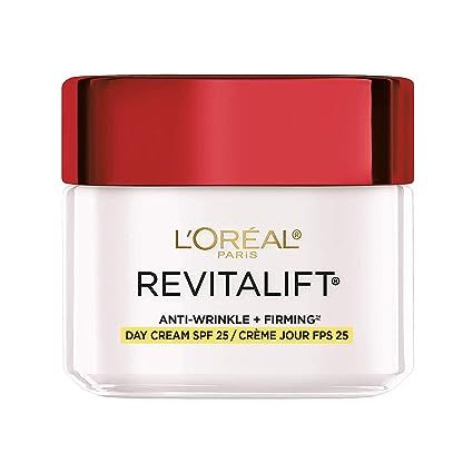 L'Oréal Paris Revitalift Anti-Wrinkle and Firming Face Moisturizer with SPF 25, Pro Retinol and ... | Amazon (US)