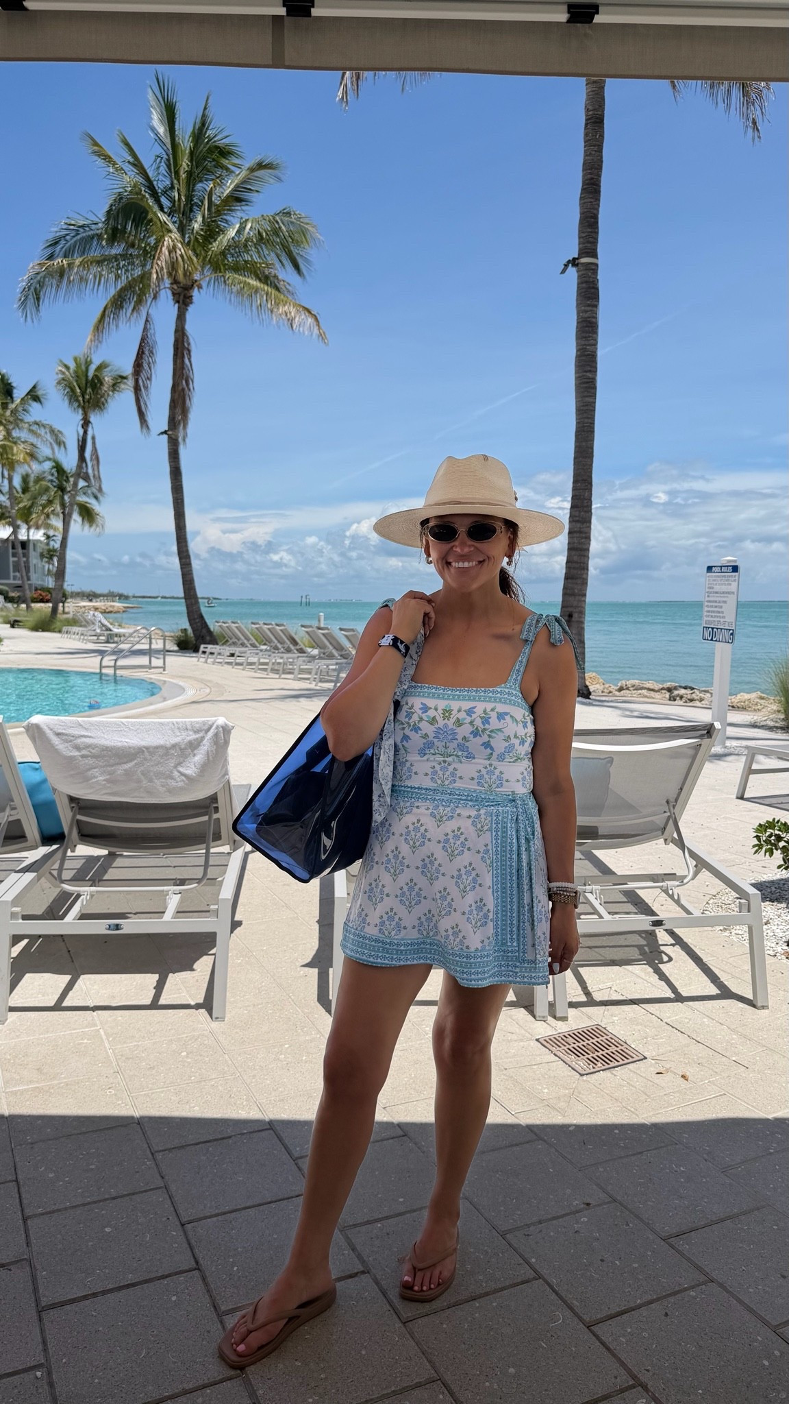 Beach look. Swimsuit