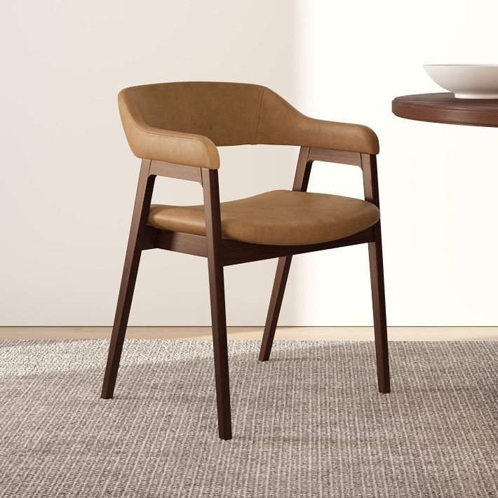 Abilene Leather Dining Arm Chair | West Elm (US)