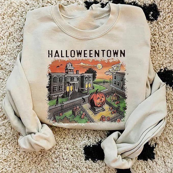 Halloweentown University Sweatshirt, Halloweentown And Chill Sweatshirt, Halloween Town Sweatshir... | Amazon (US)