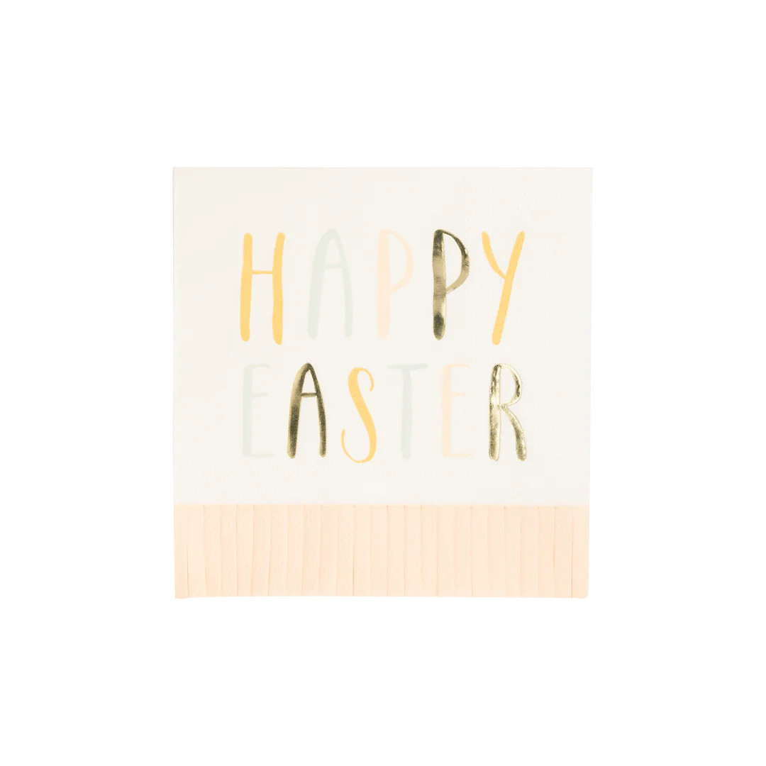 Happy Easter Paper Cocktail Napkin | My Mind's Eye
