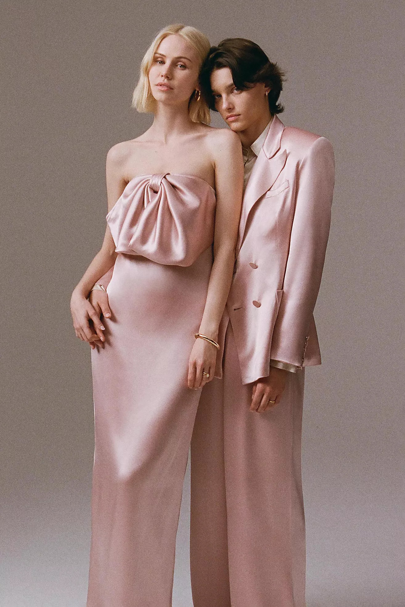 Ronny Kobo Selina Strapless Bow Midi Dress | Anthropologie (US)