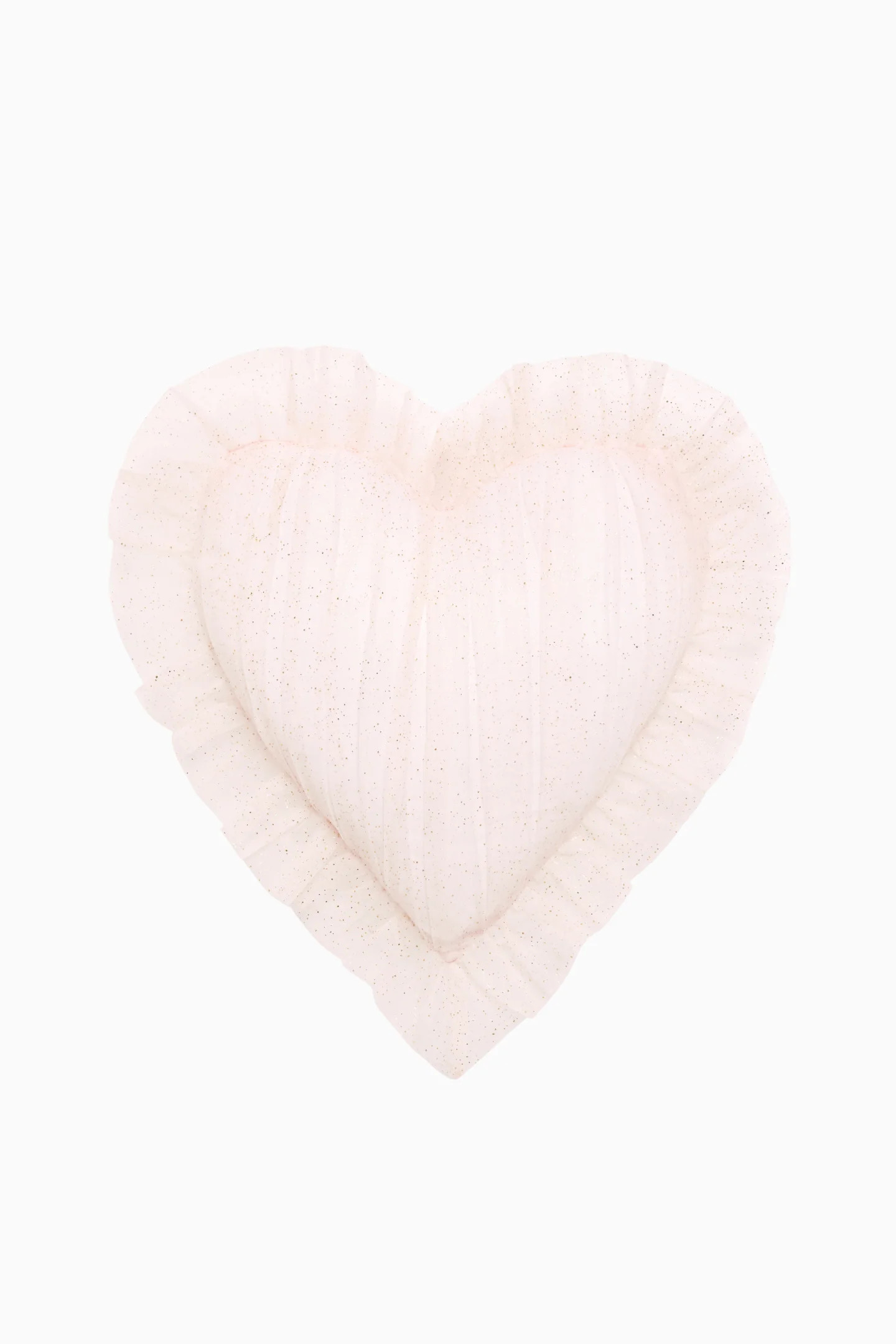 Tulle Ruffle Heart Pillow | LoveShackFancy