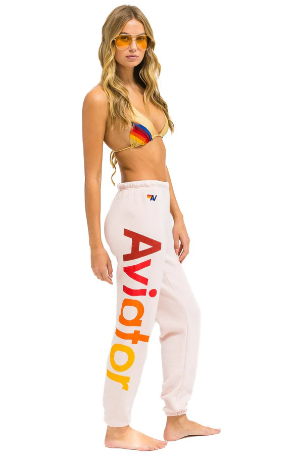 AVIATOR NATION 2 SWEATPANTS - LIGHT PINK | Aviator Nation