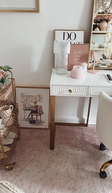 My home office, my pink office, girly office 

#LTKhome #LTKSeasonal