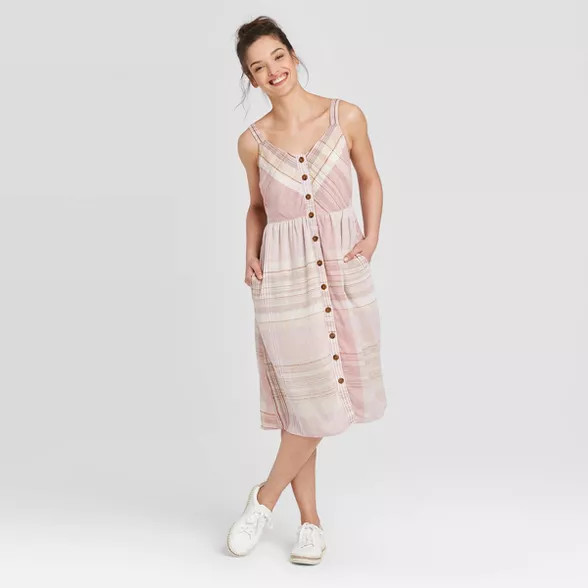 Women's Sleeveless Button-Front Sun Dress - Universal Thread™ | Target