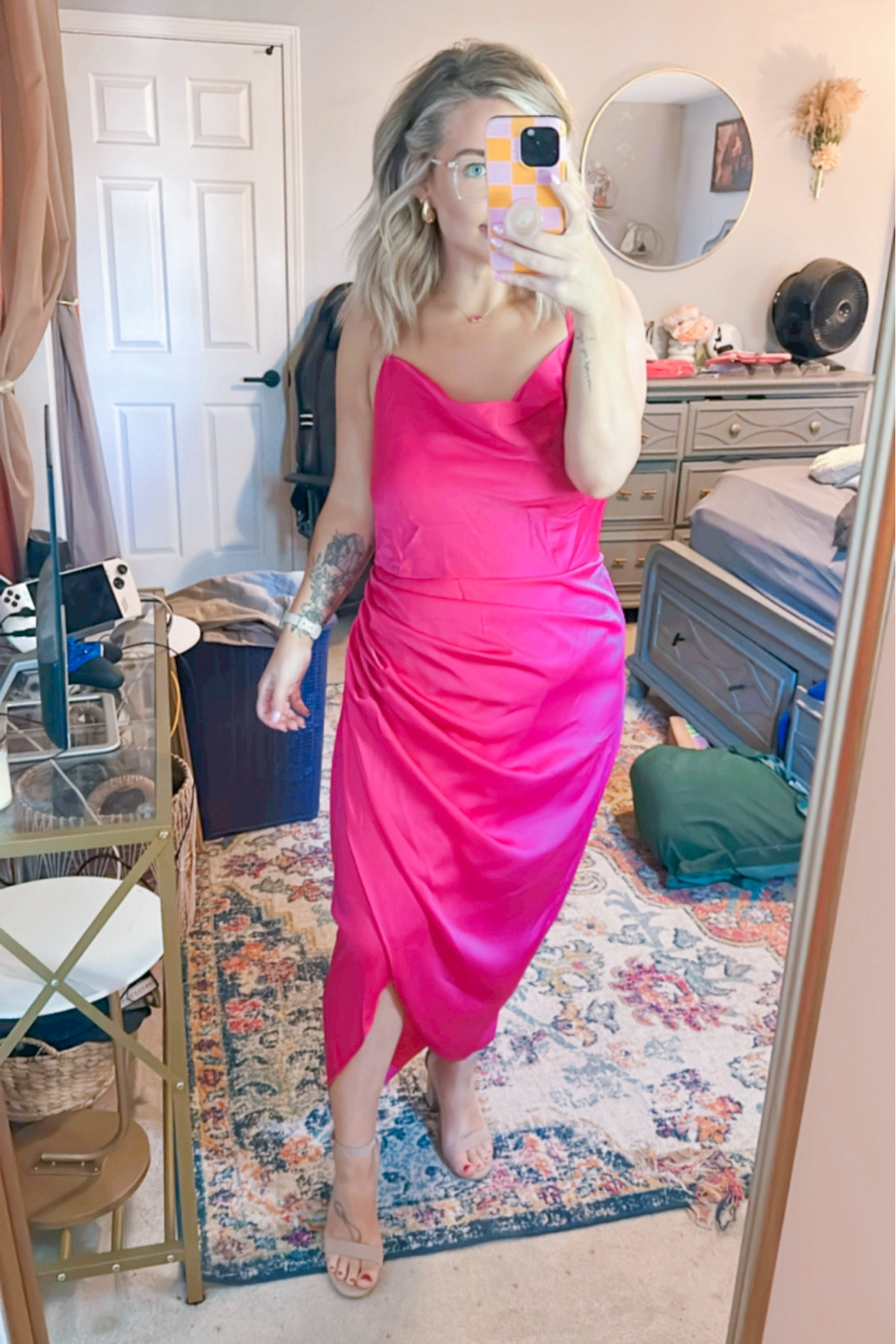Midsize Amazon Wedding Guest Dress- My favorite find yet 💒💖 
5’2 | 165 Pounds | Size Large Plus 

#LTKFindsUnder50 #LTKWedding #LTKMidsize