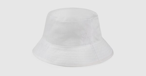 Cotton bucket hat with embroidery | Gucci (US)