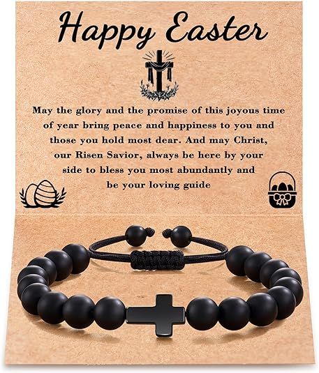 Tarsus Easter Basket Stuffers for Teens/Girls/Boys, Cross Bracelet Christian Jewelry Easter Gifts... | Amazon (US)