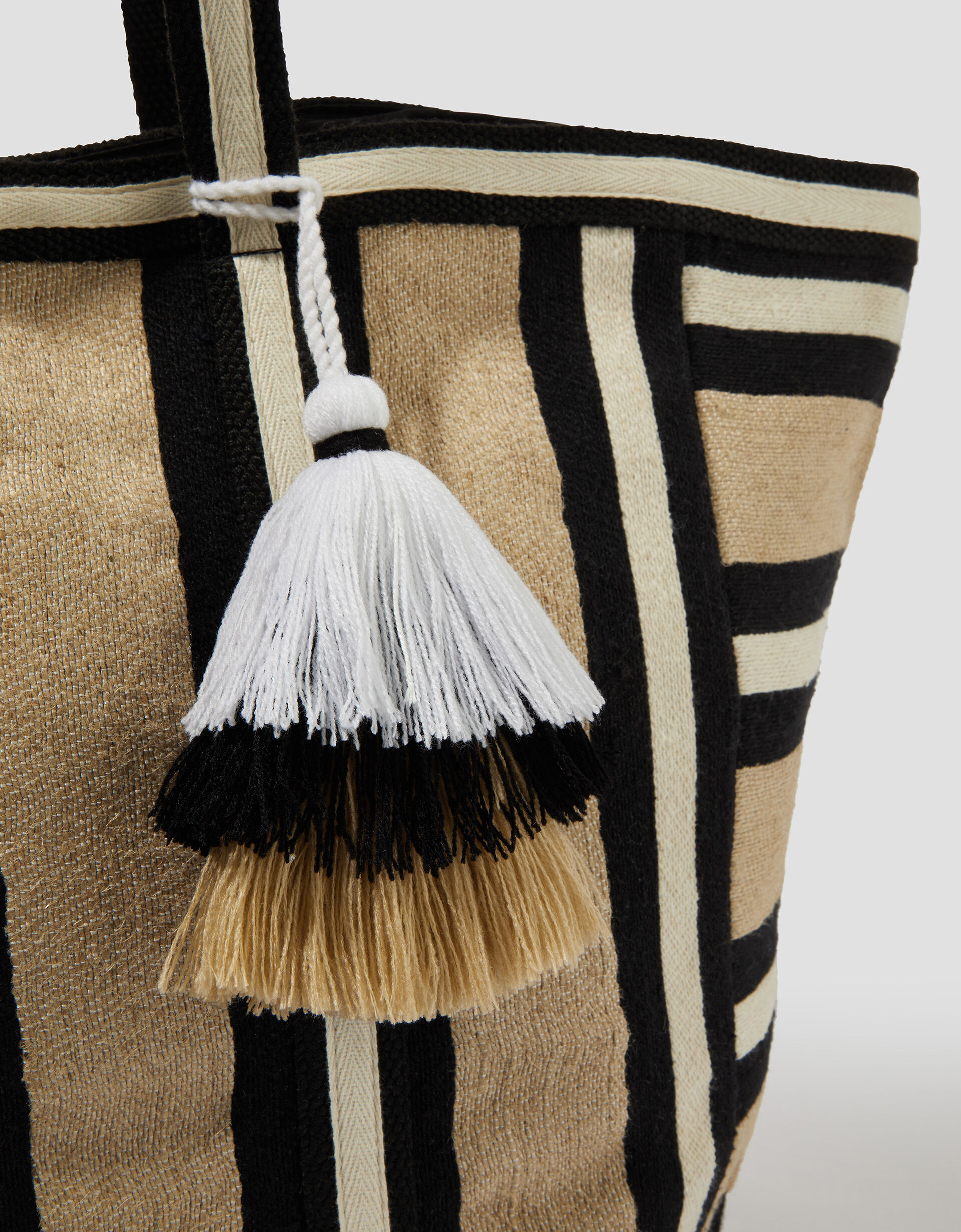 Ari Metallic Stripe Beach Bag | Monsoon (UK)