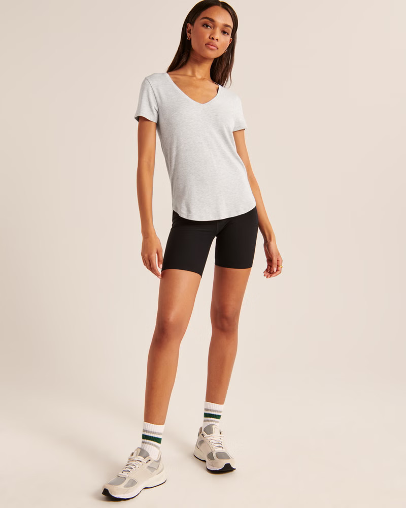 Drapey V-Neck Tee | Abercrombie & Fitch (US)
