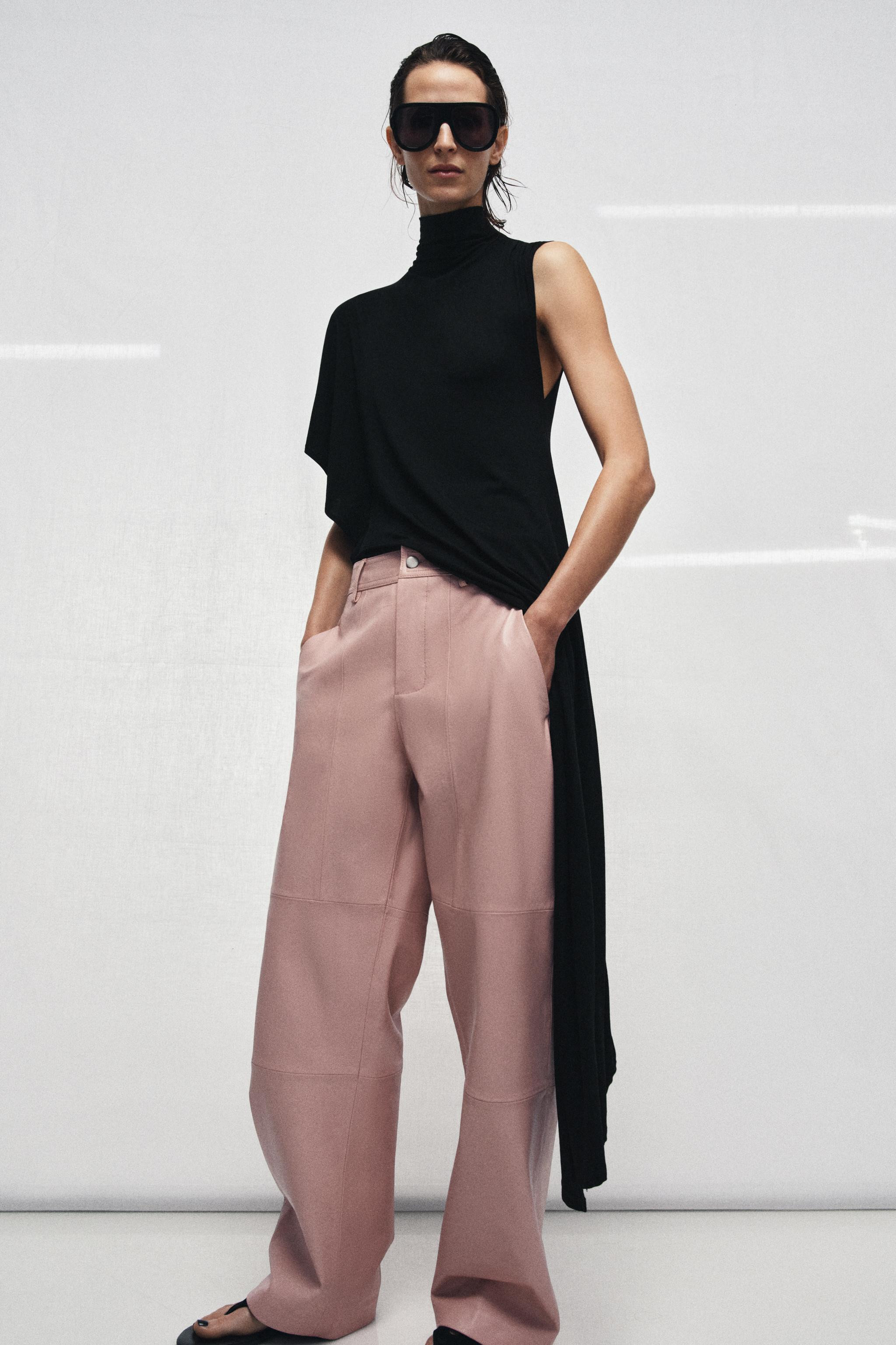 100% LEATHER PANTS ZW COLLECTION LIMITED EDITION | Zara US