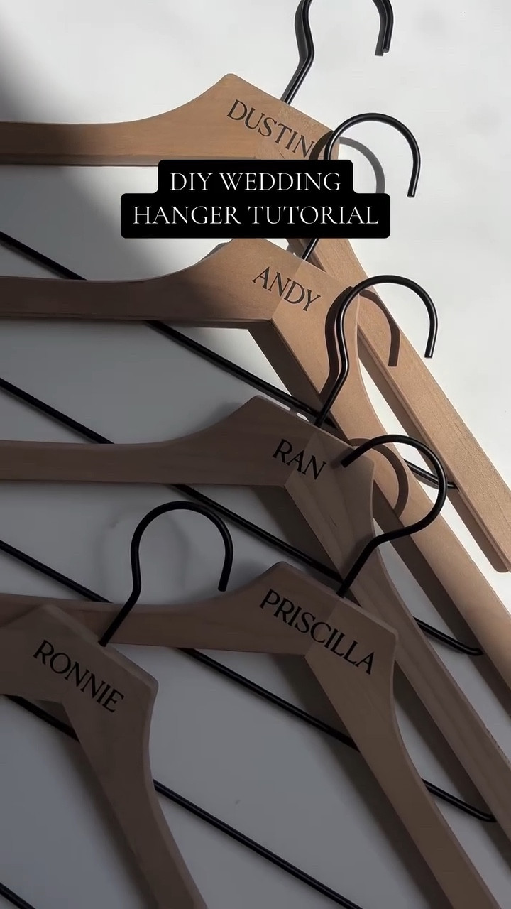 DIY wedding hangers #wedding #weddingplanning #diybride #diywedding