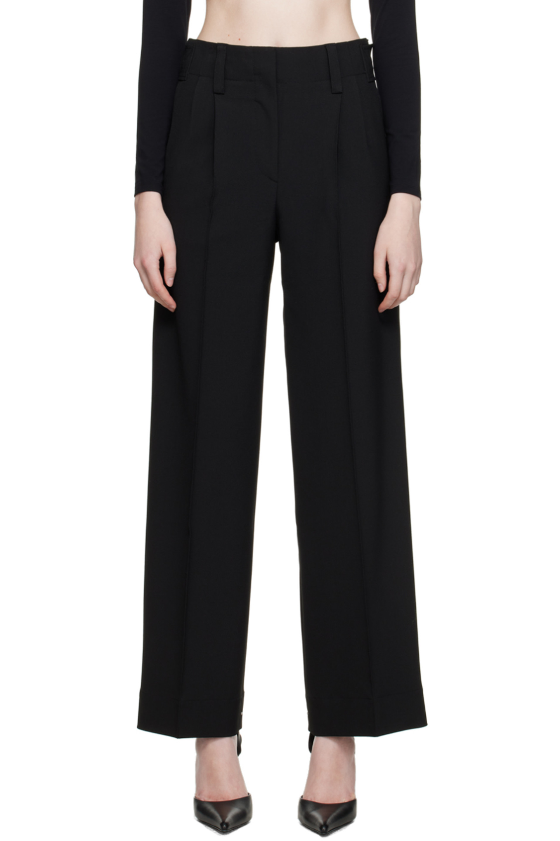 Black Ulla Trousers | SSENSE
