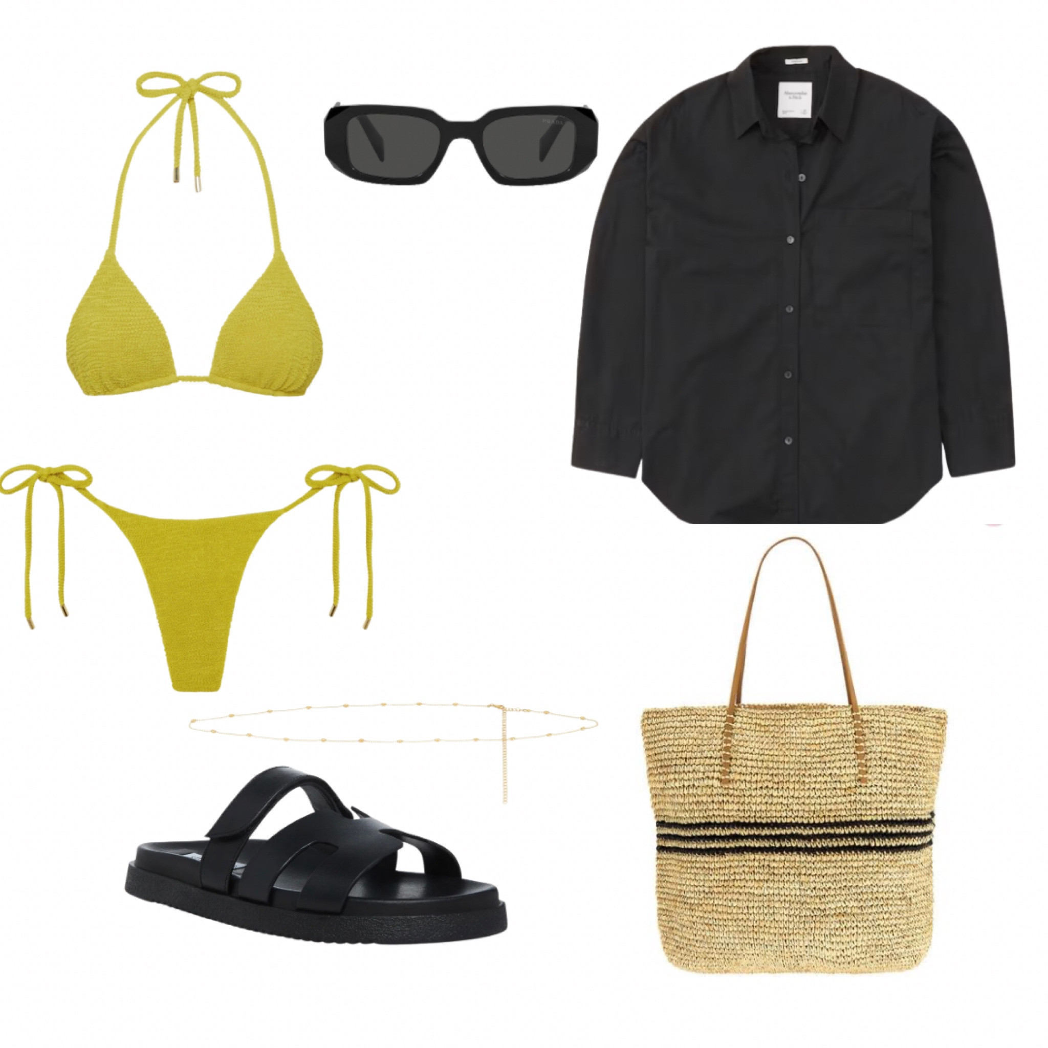 Swim, vacation outfit, Steve Madden dupes, Hermes sandal dupes, Monday swimwear, button down shirt, Abercrombie shirt, beach tote, Prada sunglasses, resort outfit, summer outfit, 

#LTKshoecrush #LTKunder100 #LTKtravel