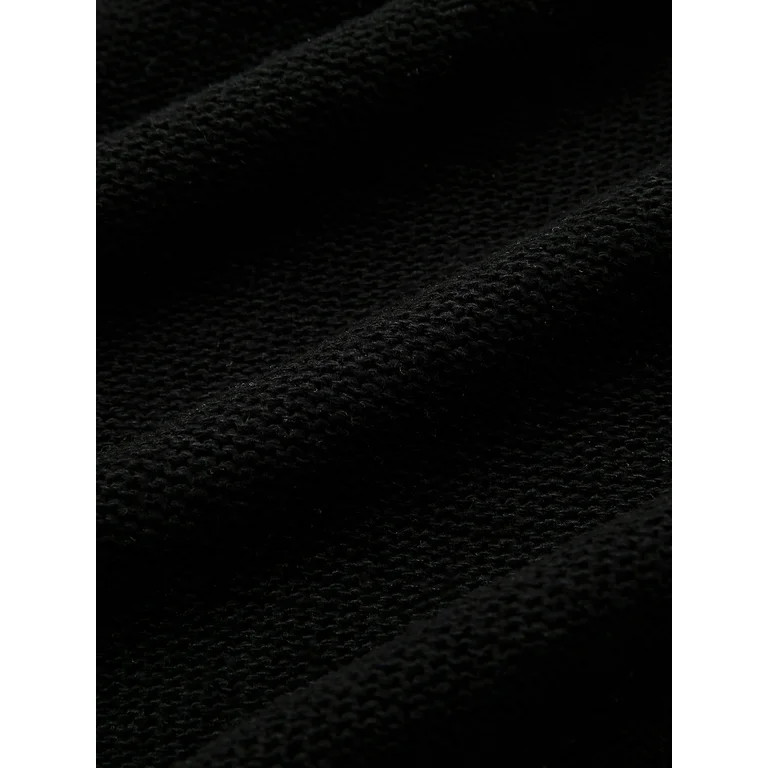 Fanvereka Women Chunky Sweater Fashion Solid Black Batwing Sleeve Cowl Neck Knitted Pullover | Walmart (US)