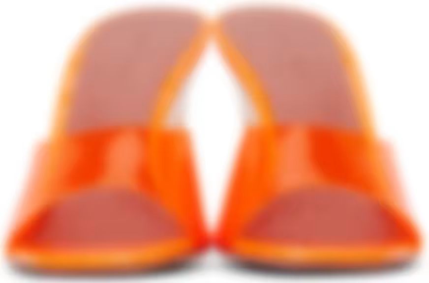 Orange Glass Lupita Wedge Heeled Sandals | SSENSE