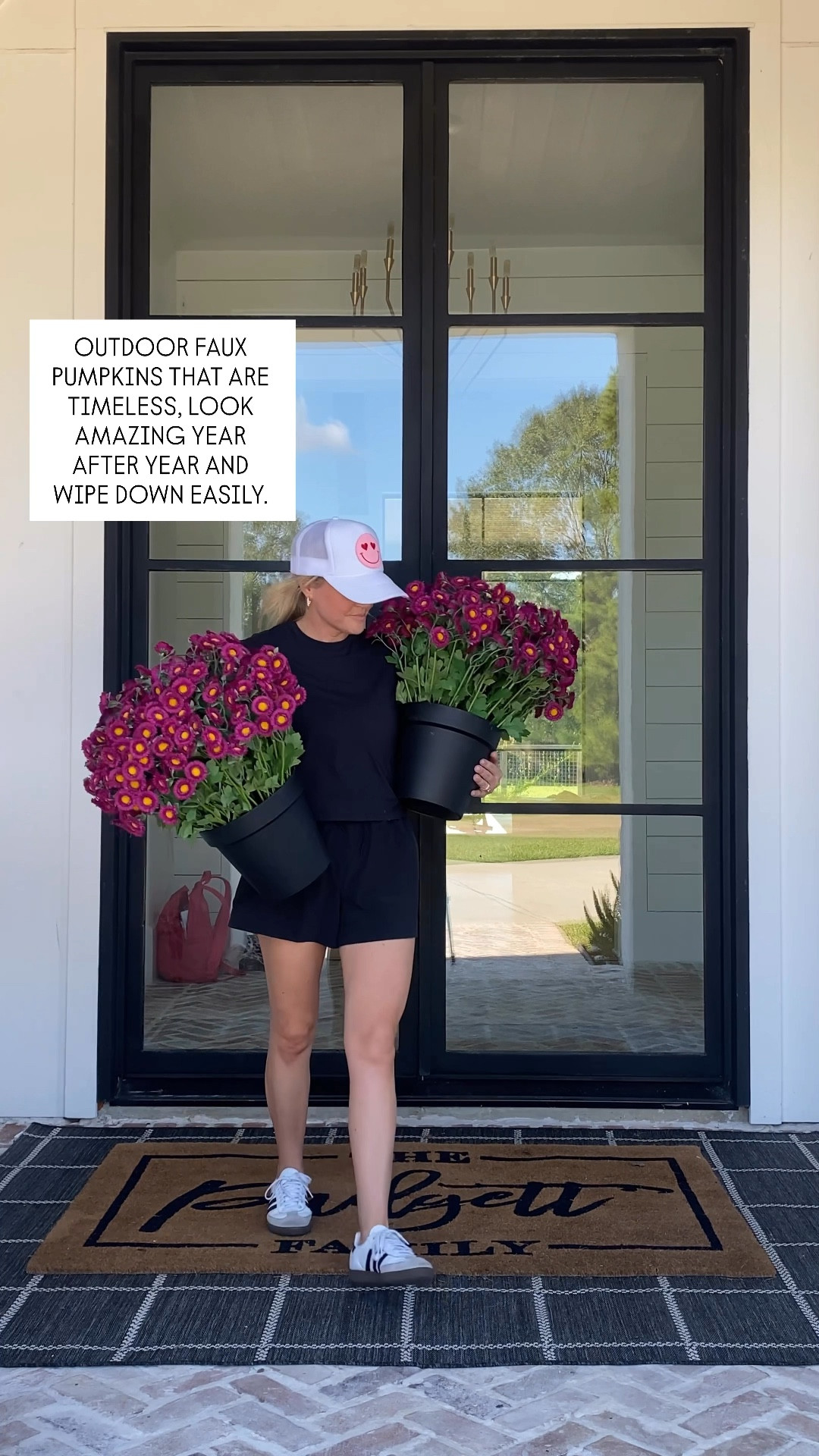 These outdoor faux pumpkins are timeless and look amazing on your fall porch year after year.

Fall  / front porch / fall decor / pumpkin / mum / doormat / rug / rugs / outdoor rug / target fashion / Adidas / Marshall’s  / HomeGoods 

#LTKSeasonal #LTKOver40 #LTKHome