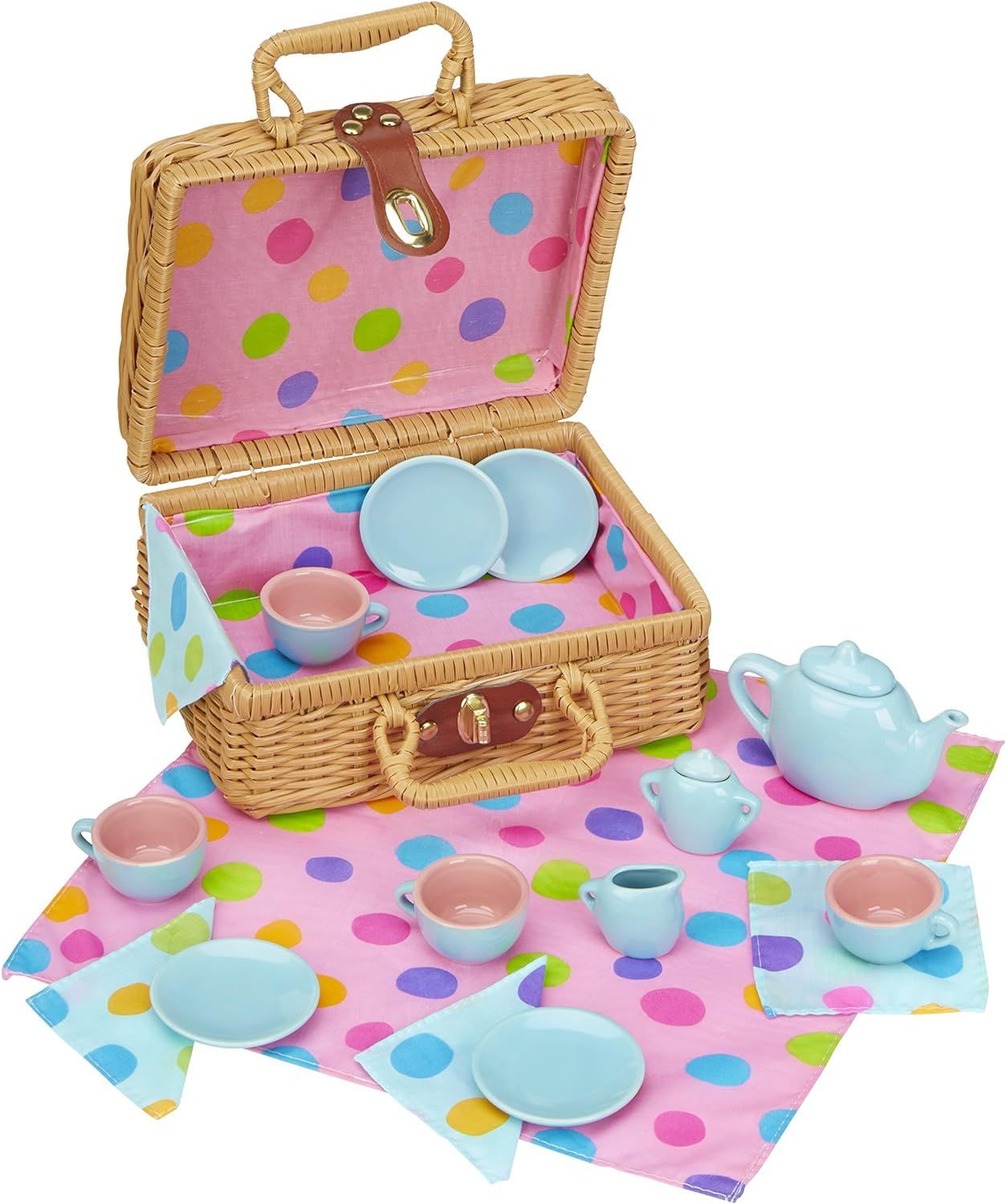 ALEX Toys Pretend & Play, Tea Set Basket, 709W | Amazon (US)