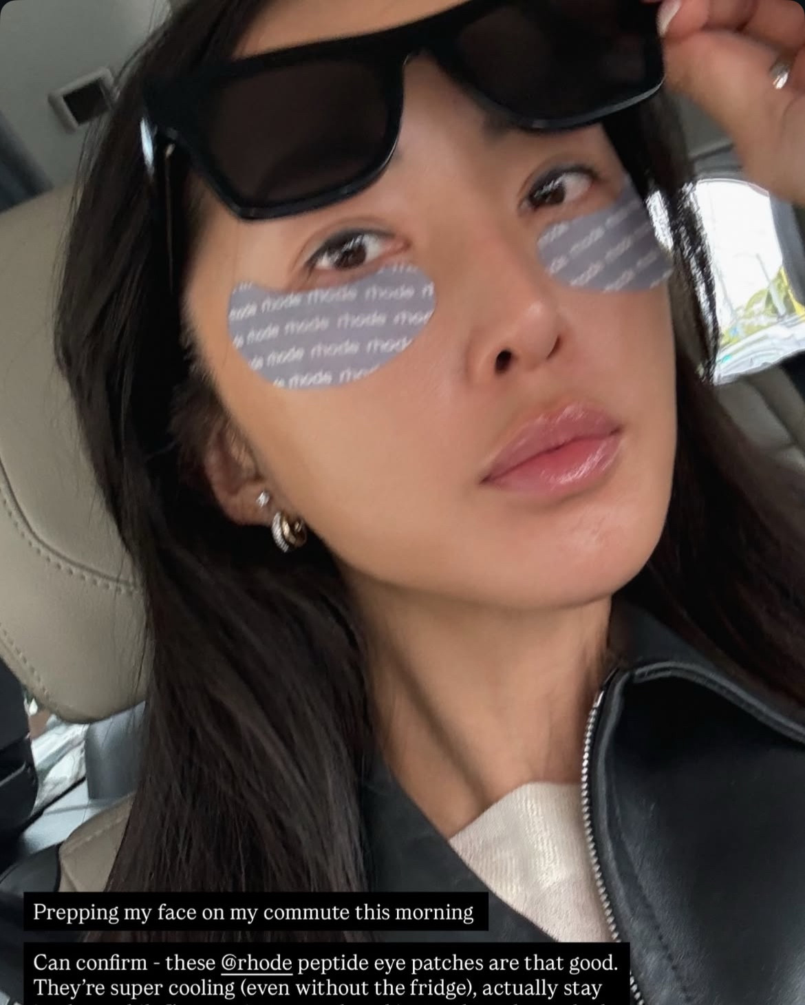 Can confirm - these Rhode peptide eye patches are that good.

They're super cooling (even without the fridge), actually stay in place while I'm running around, and instantly make me look more awake than I feel.

They're packed with peptides to smooth, caffeine to depuff, and niacinamide to brighten. Basically everything your eyes need after too many late nights or jet lag in my case.

People have been saying the same: insanely refreshing, makeup-prep approved, and the only ones that don't slide off.
Some even call them "a cooling hug for your under eyes" fa
If you're more on the drier side, layer your cream after, but for puffiness and tired eyes, these are unmatched.

#LTKFindsUnder50 #LTKFindsUnder100 #LTKBeauty