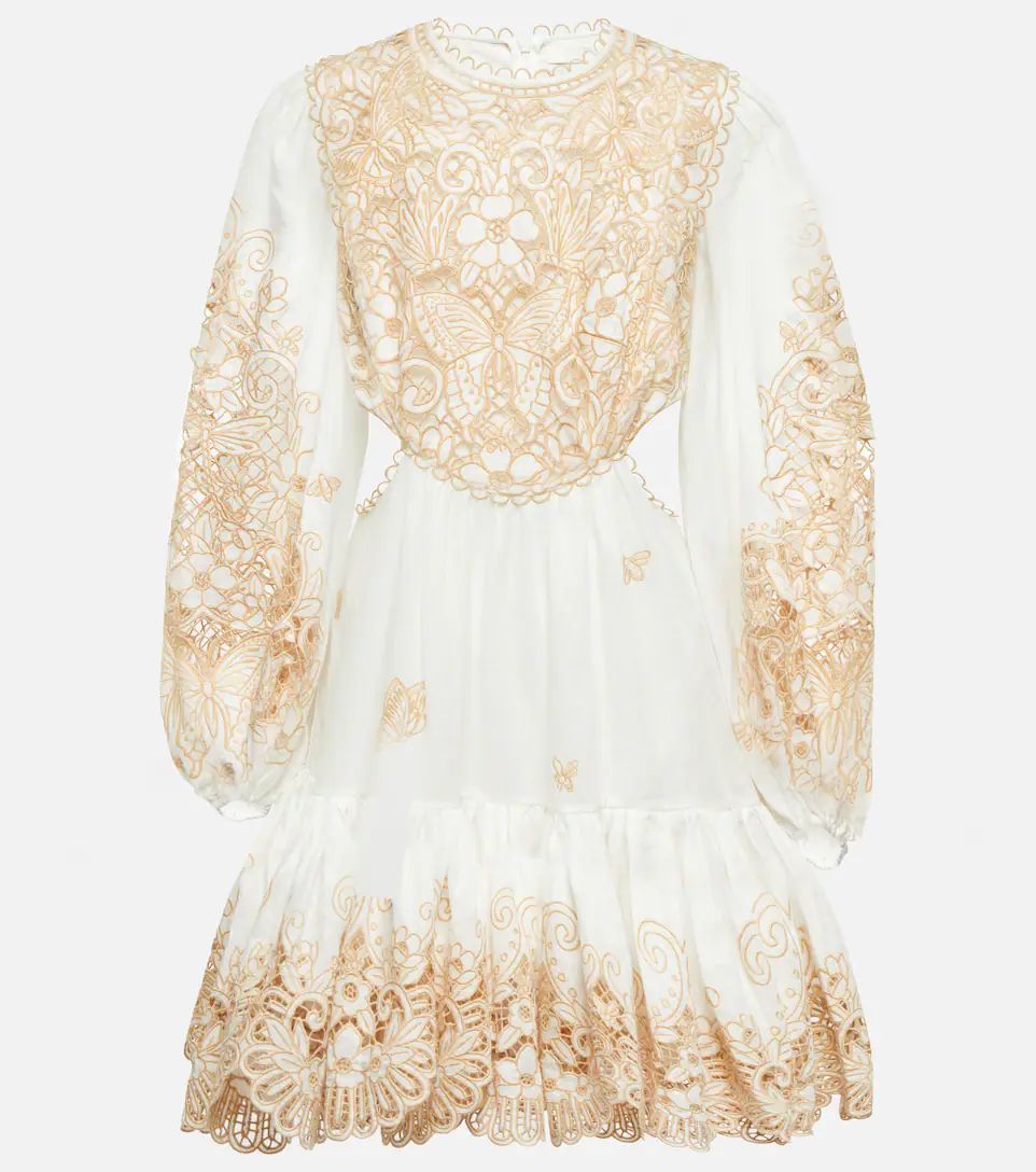 Jeannie embroidered linen minidress | Mytheresa (US/CA)