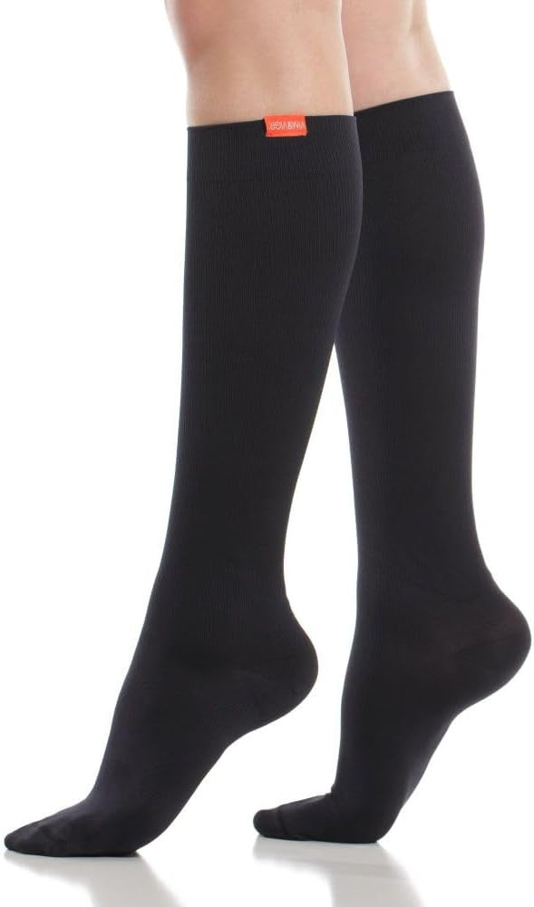 VIM & VIGR Moisture Wick Nylon 15-20 mmHg Graduated Compression Socks for Women & Men | Amazon (US)